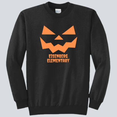 Adult Crewneck - Fall Holidays - Jack O' Lantern - Orange Thumbnail