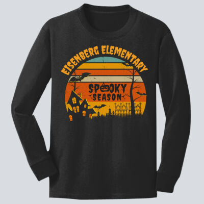Youth Long Sleeve Shirt - Fall Holidays - Haunted House Thumbnail