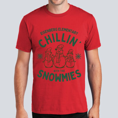 Adult T-Shirt - Winter Holidays - Chillin' - Green Thumbnail
