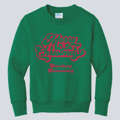 Youth Crewneck - Winter Holidays - Merry Christmas - Red Thumbnail
