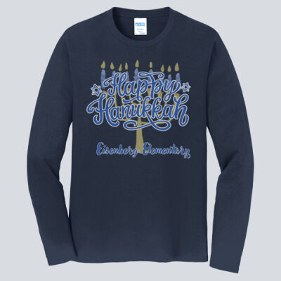 Adult Long Sleeve Shirt - Winter Holidays - Happy Hanukkah Thumbnail