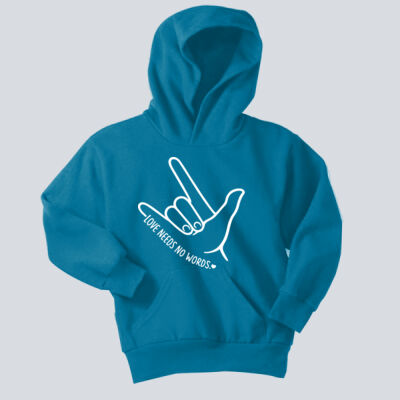 Youth Hoodie - Autism Awareness - Love Needs No Words Thumbnail