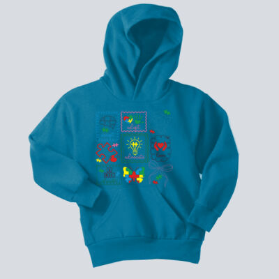 Youth Hoodie - Autism Awareness - Be Kind Collage Thumbnail