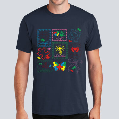 Adult T-Shirt - Autism Awareness - Be Kind Collage Thumbnail