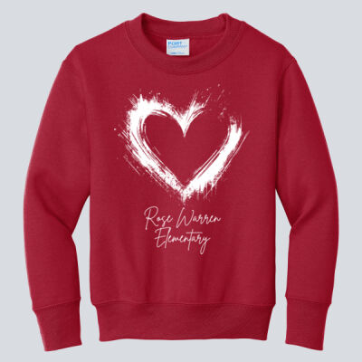 Youth Crewneck - Spring - Valentine's Heart Thumbnail