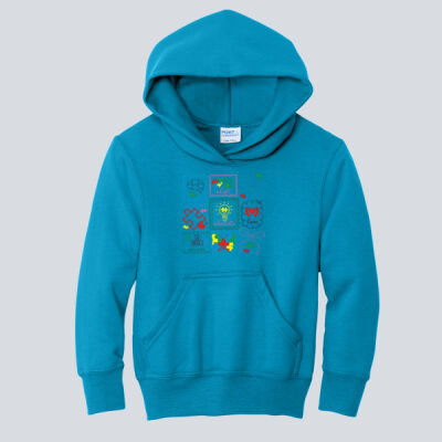 Youth Hoodie - Autism Awareness - Be Kind Collage Thumbnail